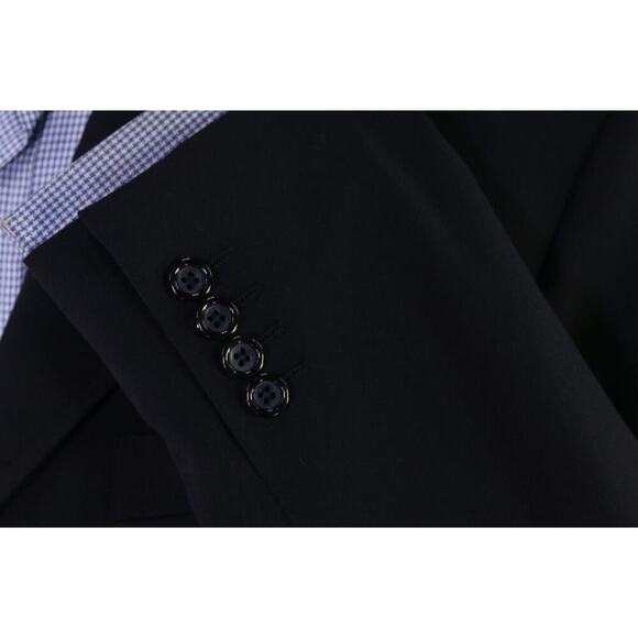 Reporter Quick Jacket Black Patch Pocket Super 110s Wool Unstructured Blazer 40R - Picture 6 of 8